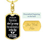 Those We Love Don't Go Away Grandpa Key Chain