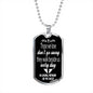 Those We Love Don't Go Away Uncle Dog Tag Necklace