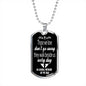 Those We Love Don't Go Away Dad Dog Tag Necklace