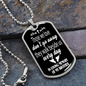 Those We Love Don't Go Away Brother Dog Tag Necklace