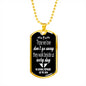 Those We Love Don't Go Away Son Dog Tag Necklace