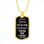 Those We Love Don't Go Away Uncle Dog Tag Necklace