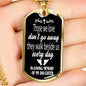 Those We Love Don't Go Away Daughter Dog Tag Necklace