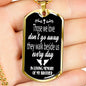 Those We Love Don't Go Away Brother Dog Tag Necklace