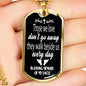 Those We Love Don't Go Away Uncle Dog Tag Necklace