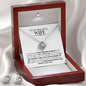 To My Beautiful Wife Necklace and Earring Love Knot Set