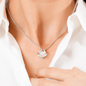 To My Beautiful Daughter Love Knot Necklace
