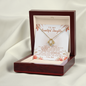 To My Beautiful Daughter Love Knot Necklace