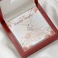To My Beautiful Daughter Love Knot Necklace