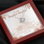 To My Beautiful Daughter Love Knot Necklace