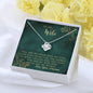 You are My World Love Knot Necklace for Wife