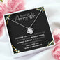 Wife I Will Love You Always & Forever Love Knot Necklace