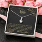 Wife You are My World Alluring Beauty Necklace