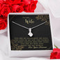 Wife You are My World Alluring Beauty Necklace