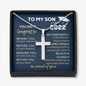 To My Son You Did It Graduation Cross Necklace