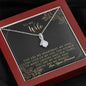 Wife You are My World Alluring Beauty Necklace