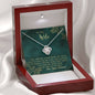 You are My World Love Knot Necklace for Wife