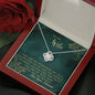You are My World Love Knot Necklace for Wife