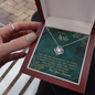 You are My World Love Knot Necklace for Wife