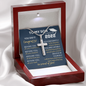 To My Son You Did It Graduation Cross Necklace
