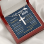 To My Son You Did It Graduation Cross Necklace