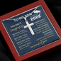 To My Son You Did It Graduation Cross Necklace