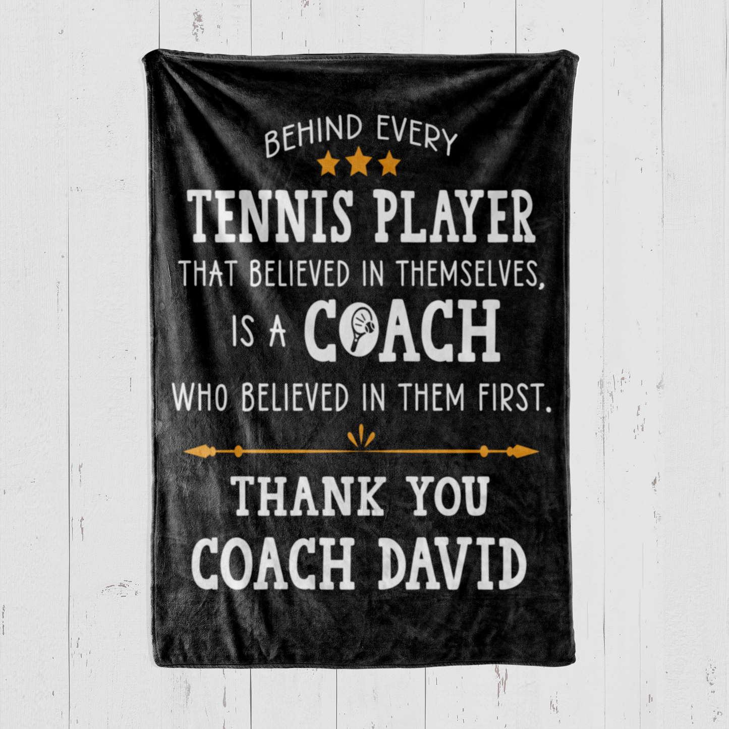 Tennis Coach Blanket