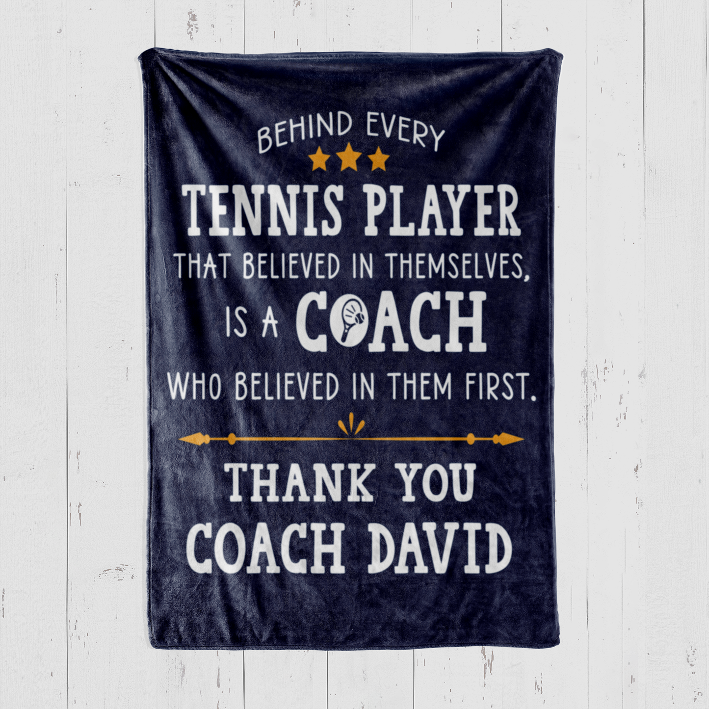 Tennis Coach Blanket