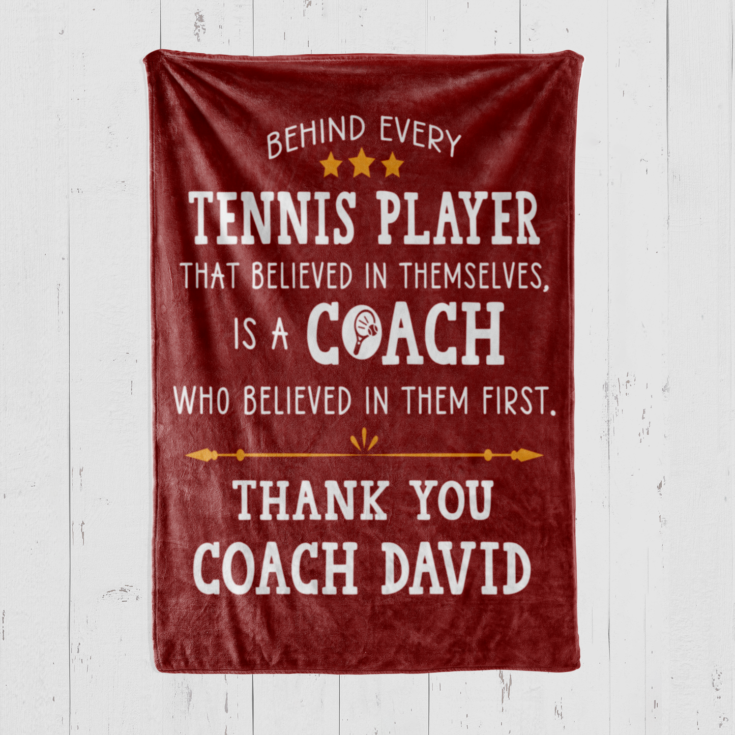Tennis Coach Blanket