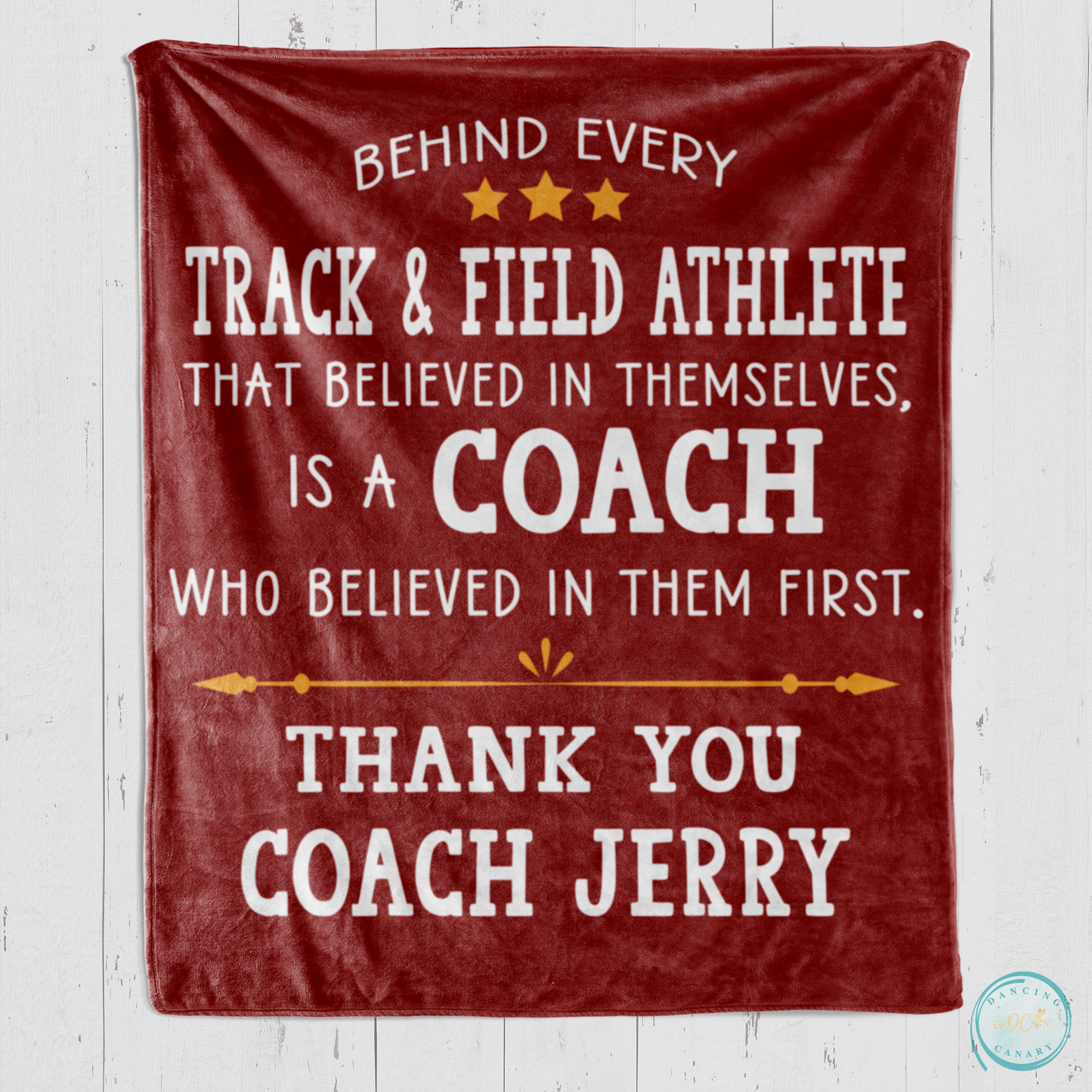 Track & Field Coach Blanket