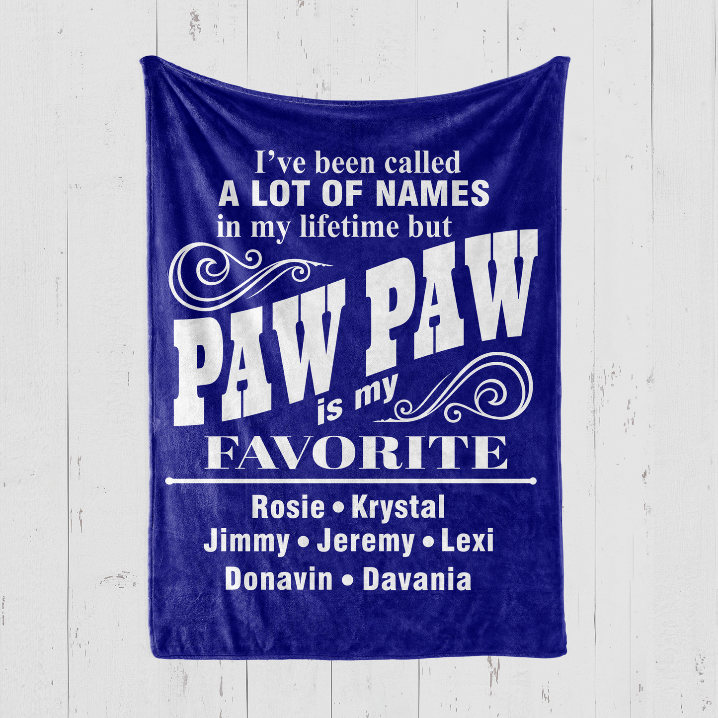 PawPaw is My Favorite Name Blanket