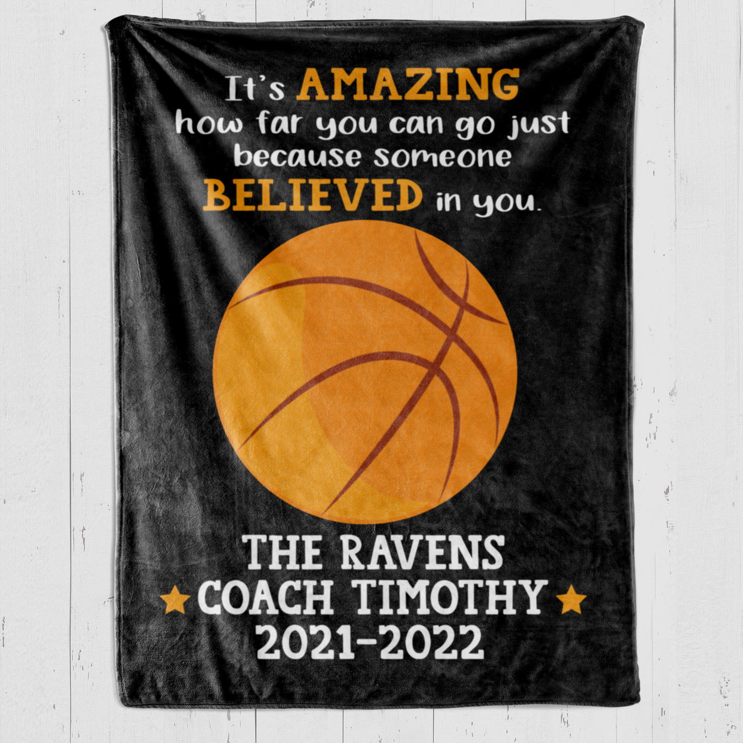 Basketball Coach Icon Blanket