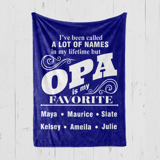 Favorite Name Opa Blanket