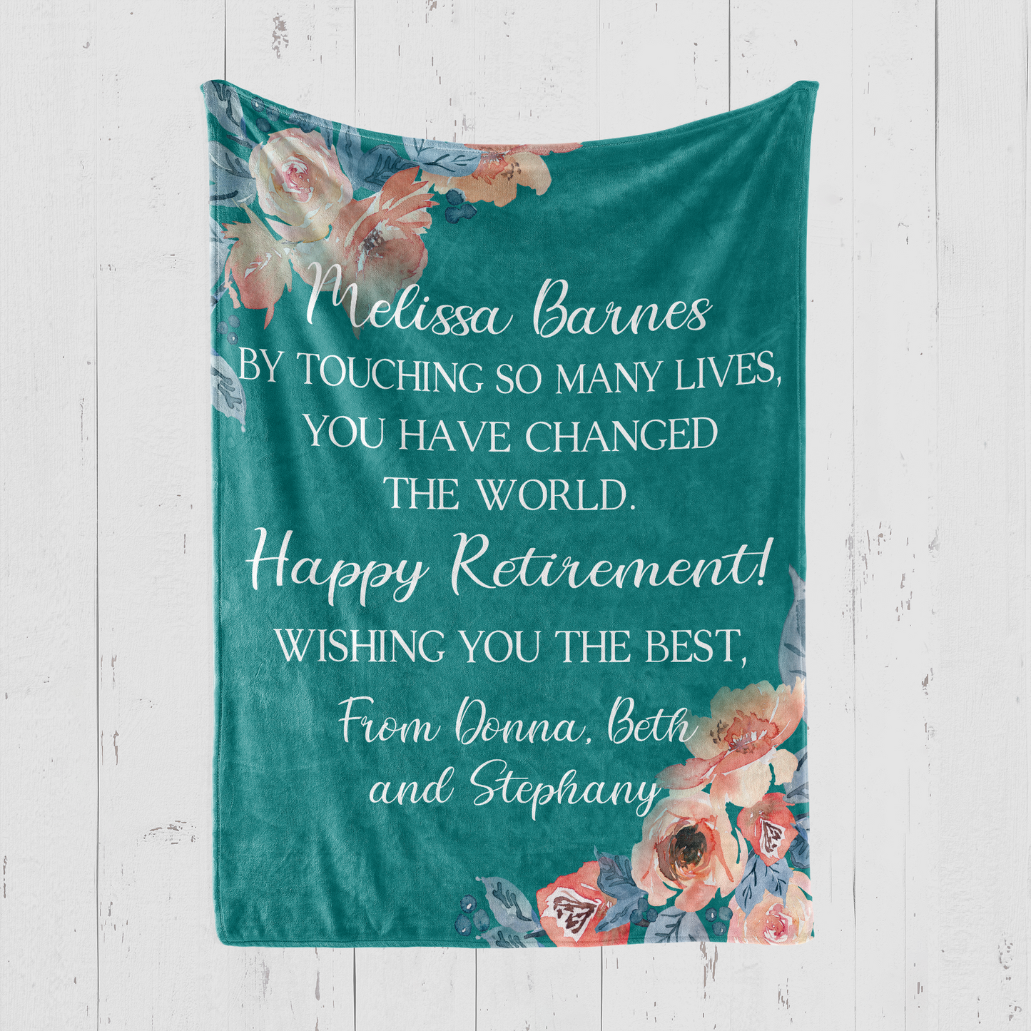By Touching So Many Lives Retirement Blanket