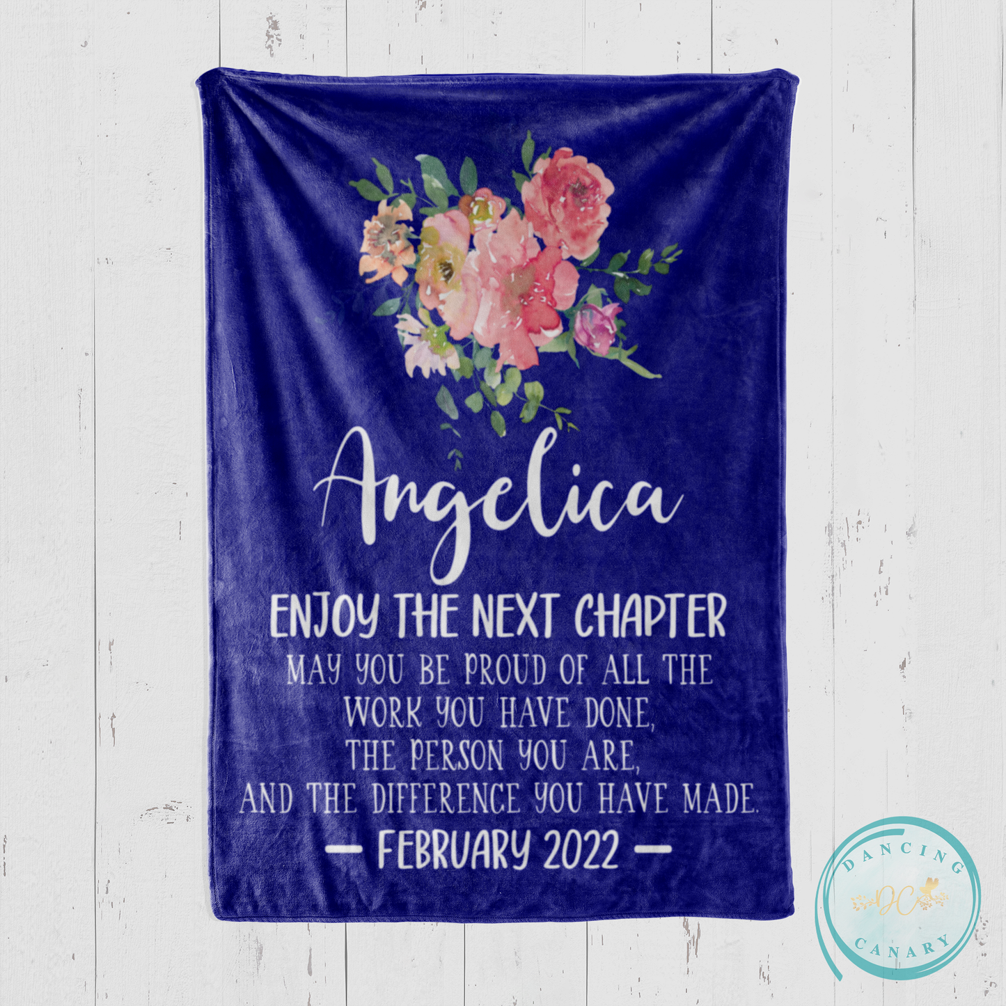 Enjoy the Next Chapter Retirement Blanket