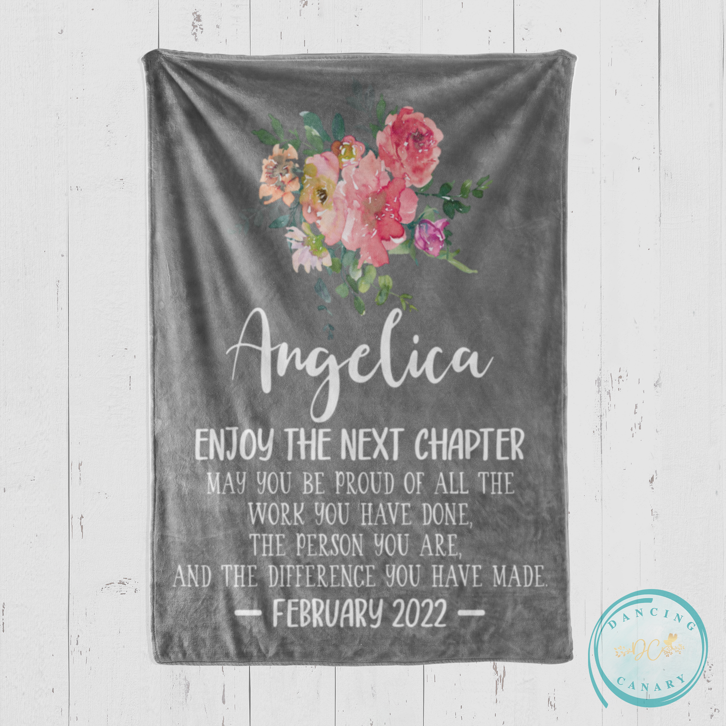 Enjoy the Next Chapter Retirement Blanket
