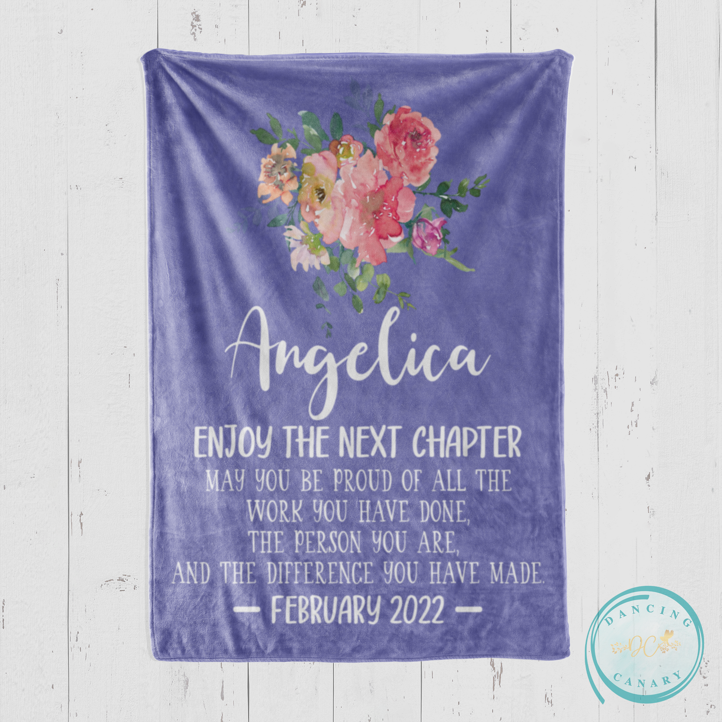 Enjoy the Next Chapter Retirement Blanket