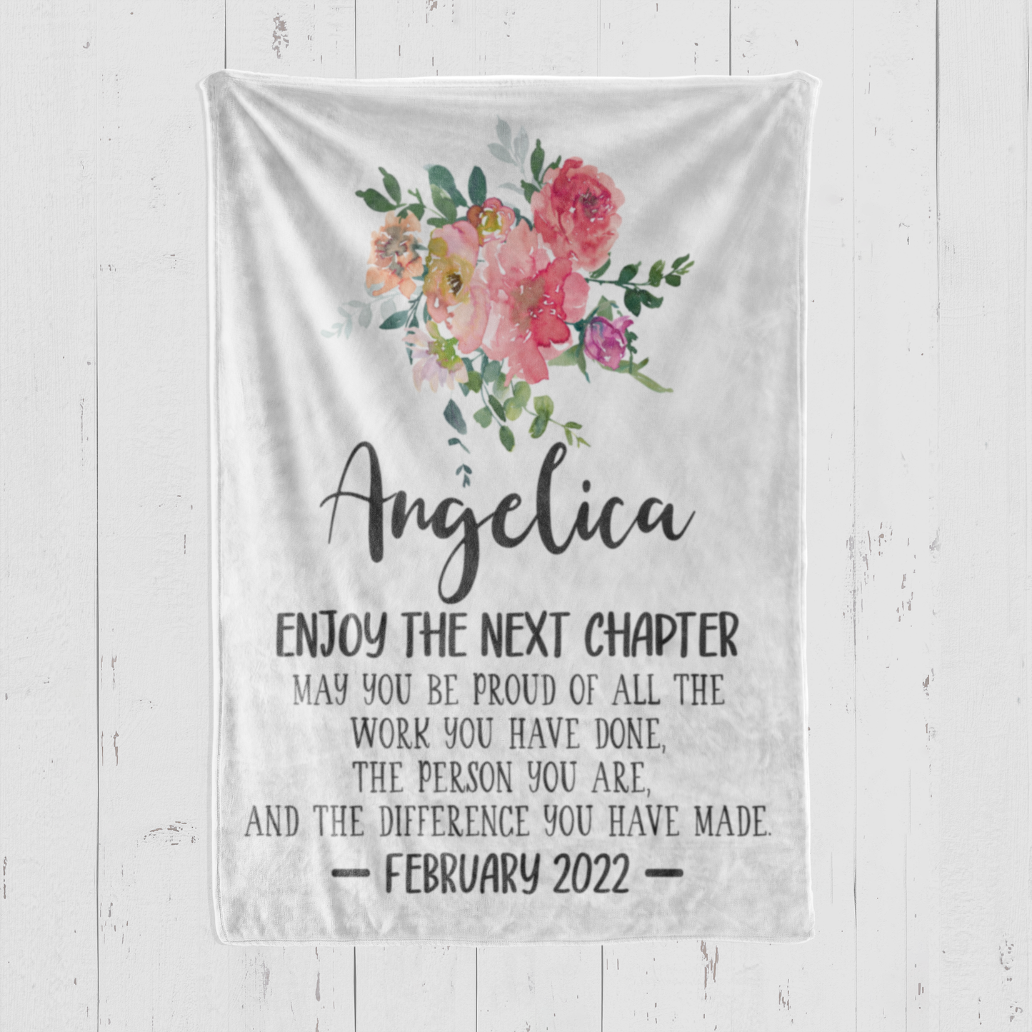 Enjoy the Next Chapter Retirement Blanket
