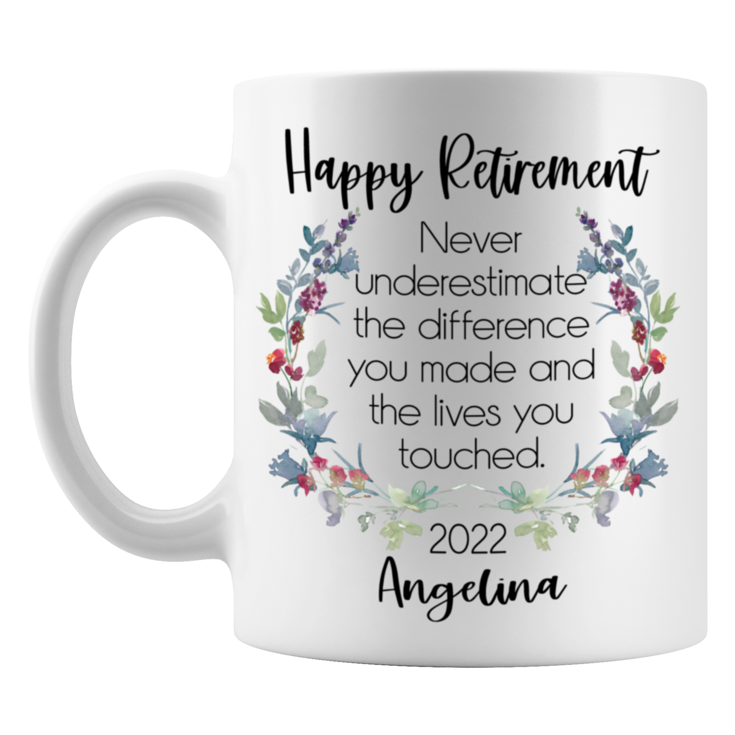 Never Underestimate The Difference You Made Retirement Mug
