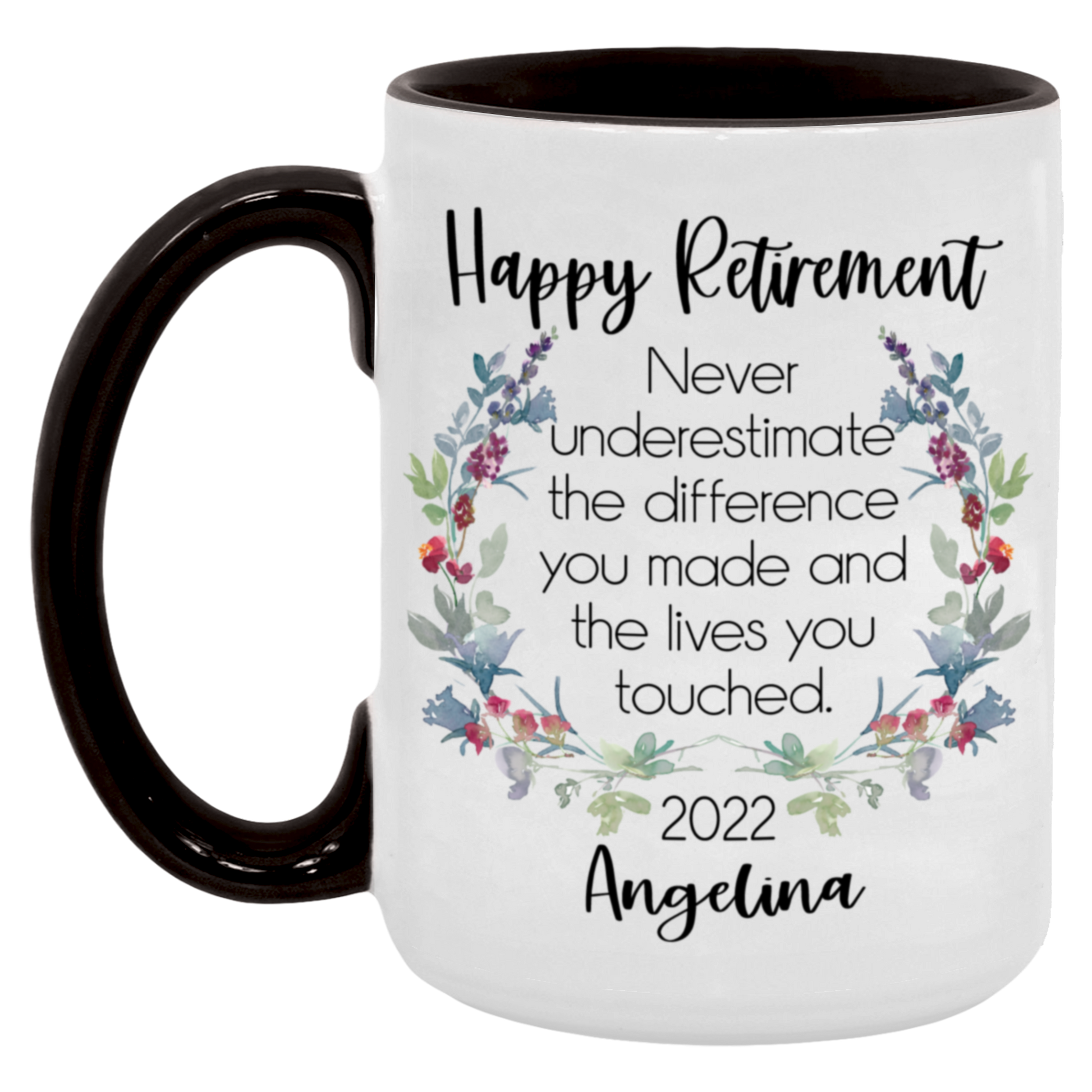 Never Underestimate The Difference You Made Retirement Mug