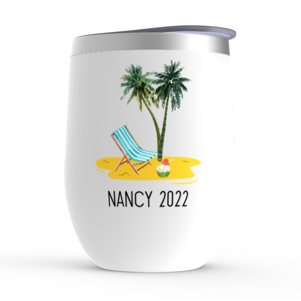 A Wise Woman Once Said Wine Tumbler, Beach Retirement 2022 Gift for Women, Retired Boss or Coworker Mug, Retirement Party Funny Present