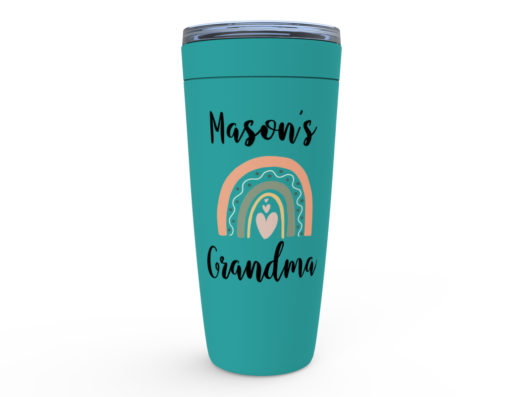 Personalized Grandmother Rainbow Tumbler with Grandchild Name
