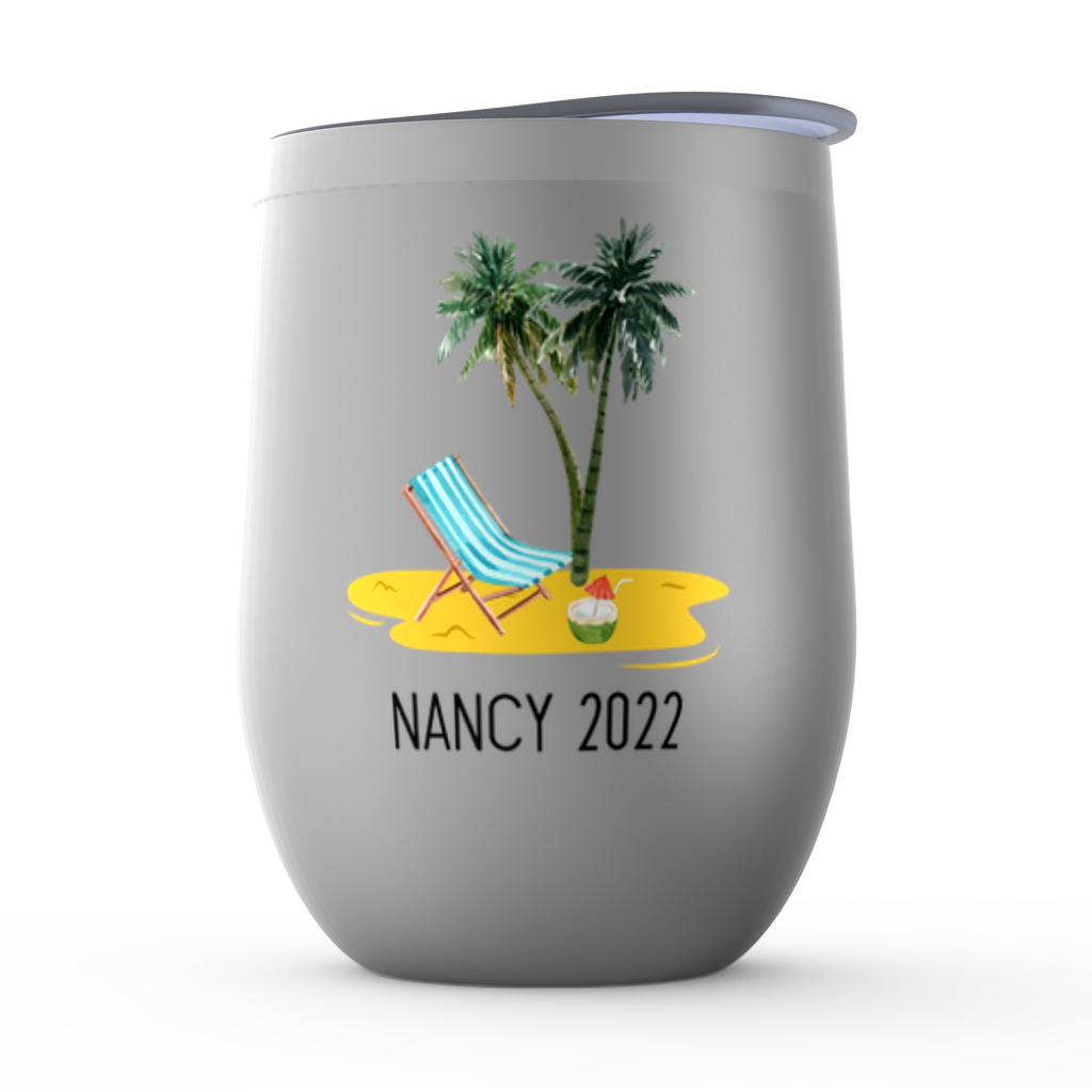 A Wise Woman Once Said Wine Tumbler, Beach Retirement 2022 Gift for Women, Retired Boss or Coworker Mug, Retirement Party Funny Present