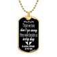Those We Love Son Loss Dog Tag Necklace
