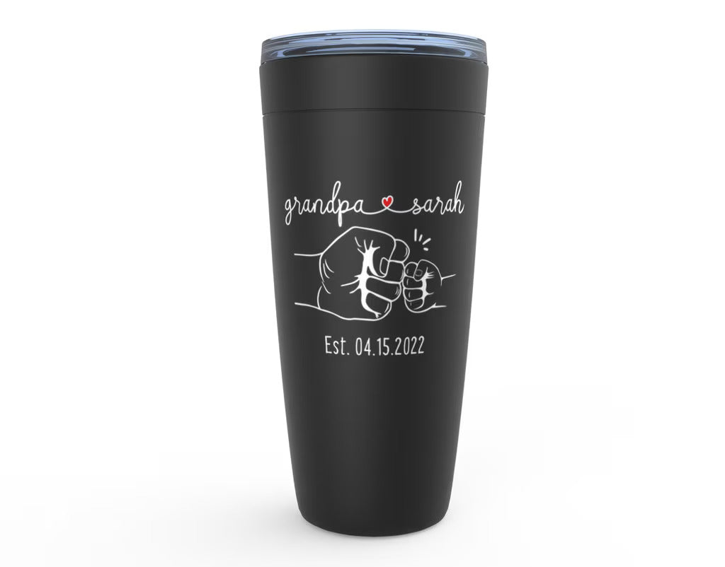 Grandfather and Child Fist Bump Tumbler