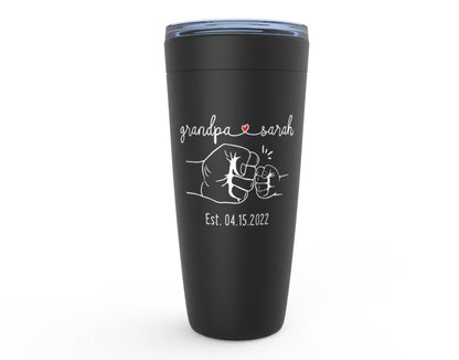 Grandfather and Child Fist Bump Tumbler