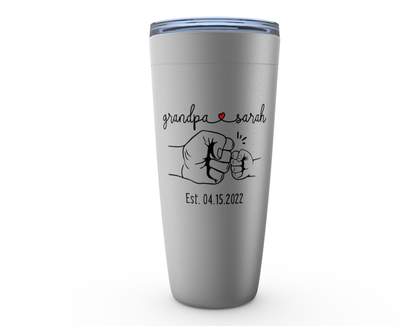 Grandfather and Child Fist Bump Tumbler
