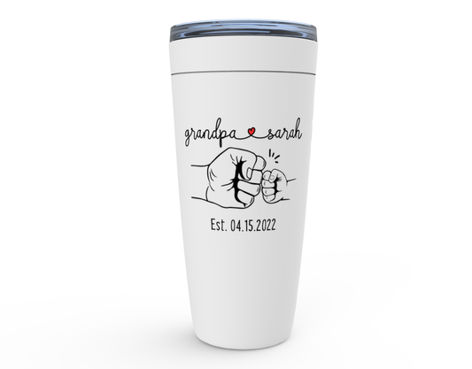 Grandfather and Child Fist Bump Tumbler