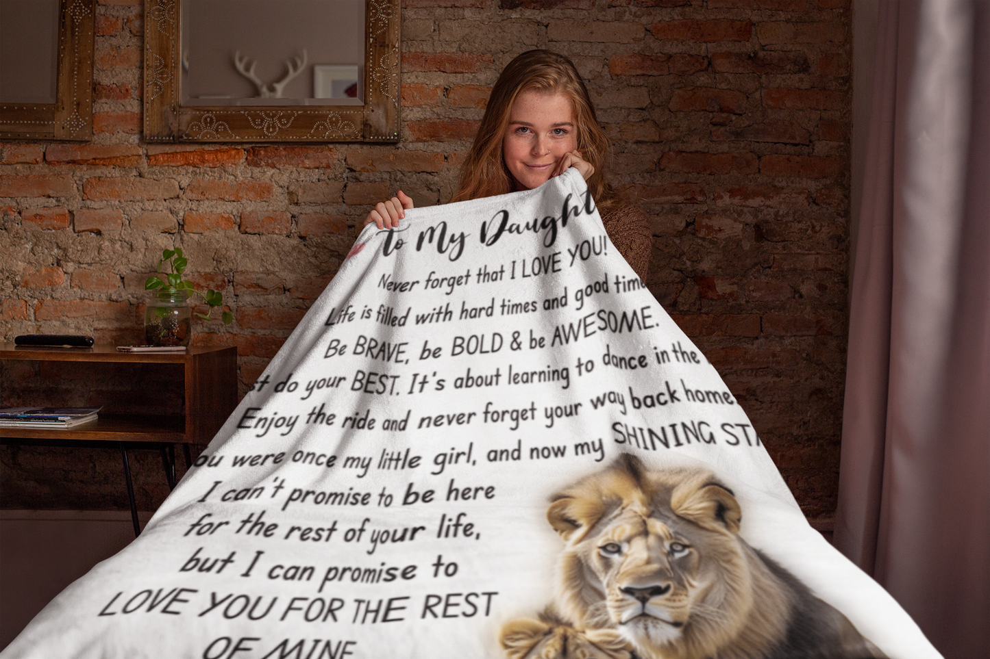 To My Daughter Be Brave Blanket From Dad