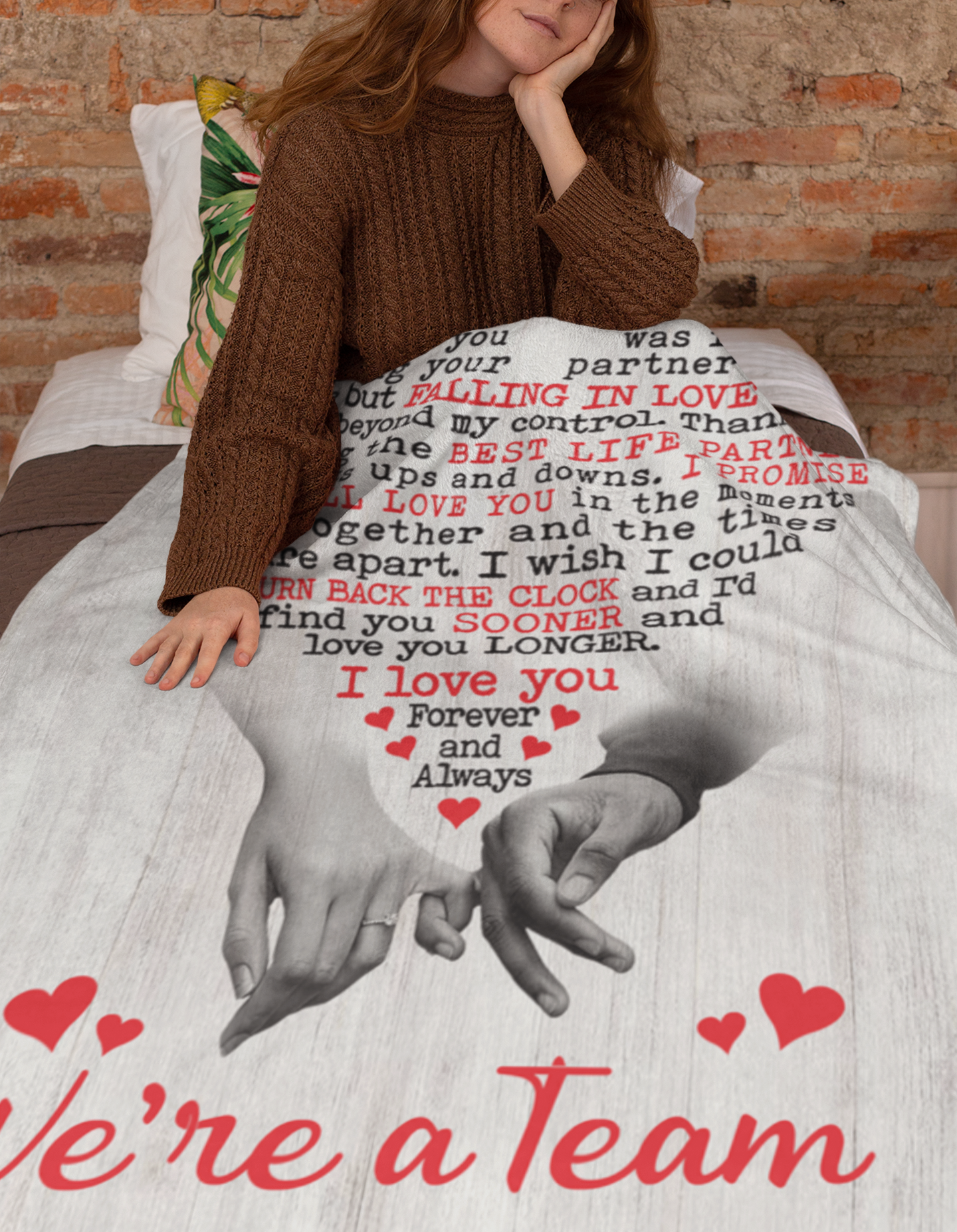 We're a Team Best Life Partner Blanket